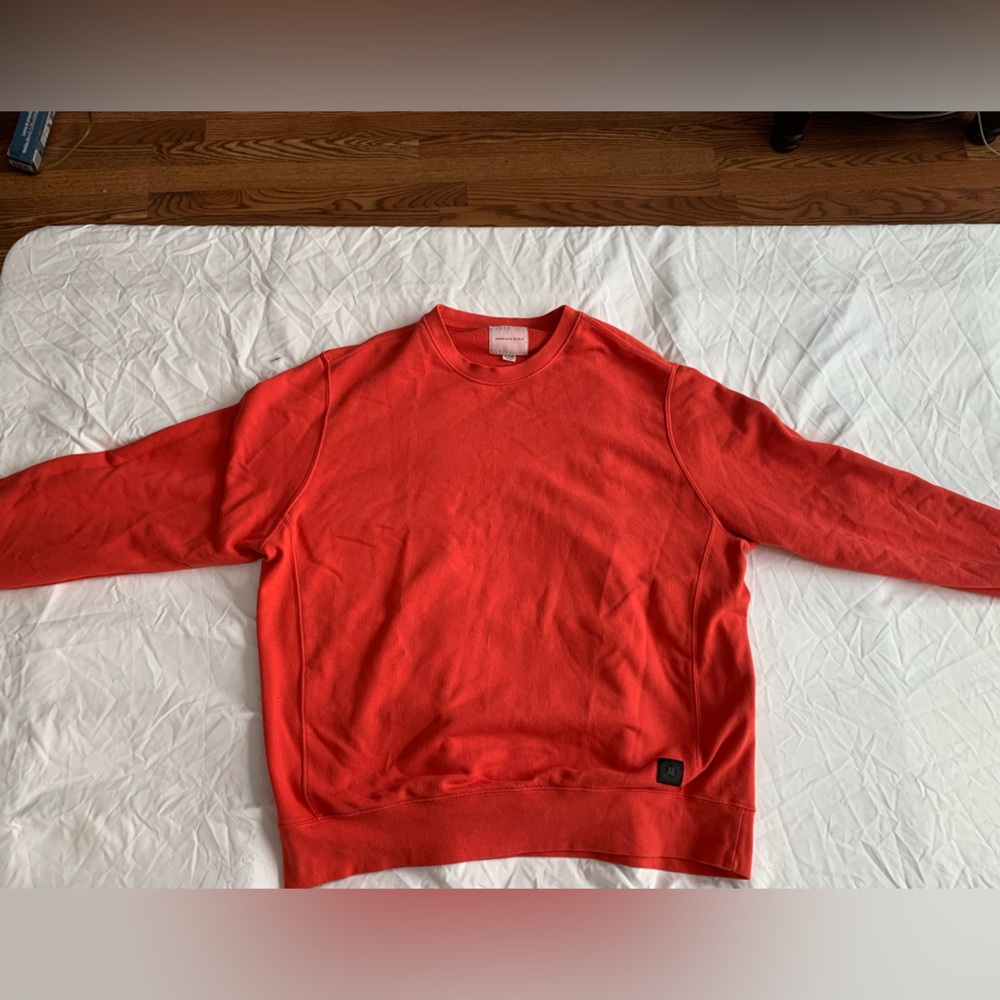American Eagle Outfitters Vibrant Red Crewneck Sweater
